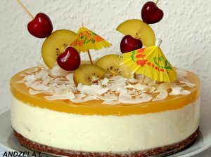 Gaivusis nekeptas Pina Colada tortas