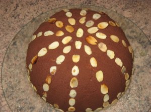 Šokoladinis tortas kupolas