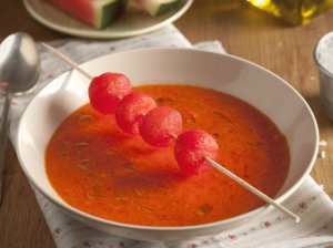 Šalta trinta arbūzų ir pomidorų sriuba