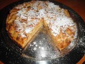 Trupininis obuolių pyragas su romu