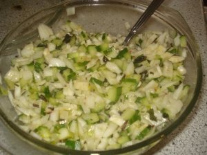 Pankolio ir agurko salotos