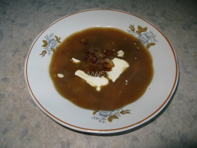 Džiovintų baravykų sriuba
