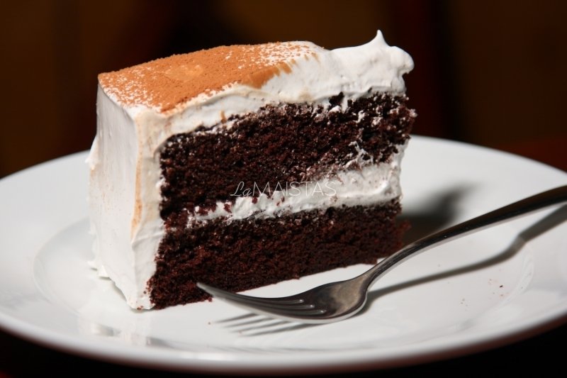 Labai šokoladinis tortas “Velnio Maistas” (Devil’s Food Cake)